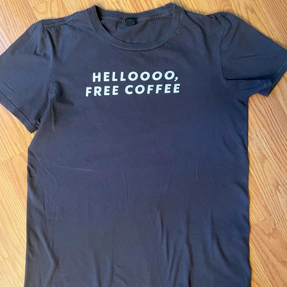 Starbucks coffee t-shirt grey size small.
